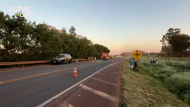 Homem morre atropelado por caminhão na BR-369 em Corbélia