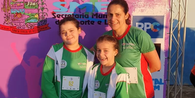 Mãe e filhas de Marechal Rondon faturam pódios na 3ª Corrida de Santa Tereza do Oeste