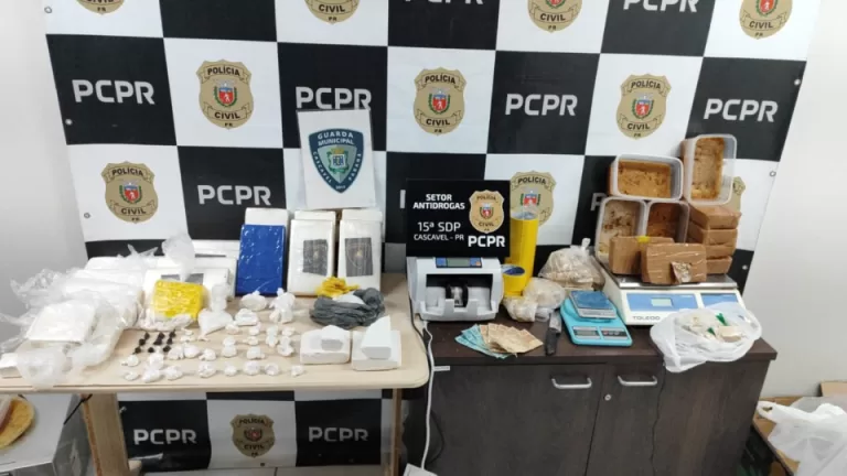 Rapaz é preso com cerca de R$ 2,5 milhões em drogas em Cascavel