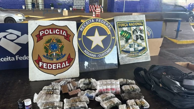 Anabolizantes e haxixe são interceptados na Ponte da Amizade