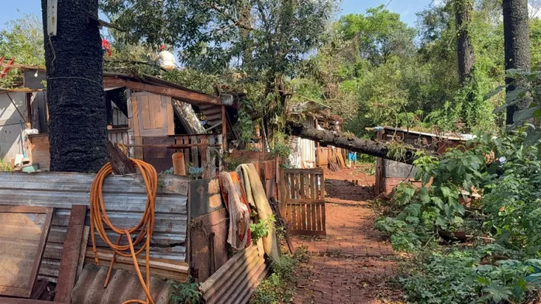 Intensa rajada de vento de 71 km/h atinge Cascavel e causa estragos