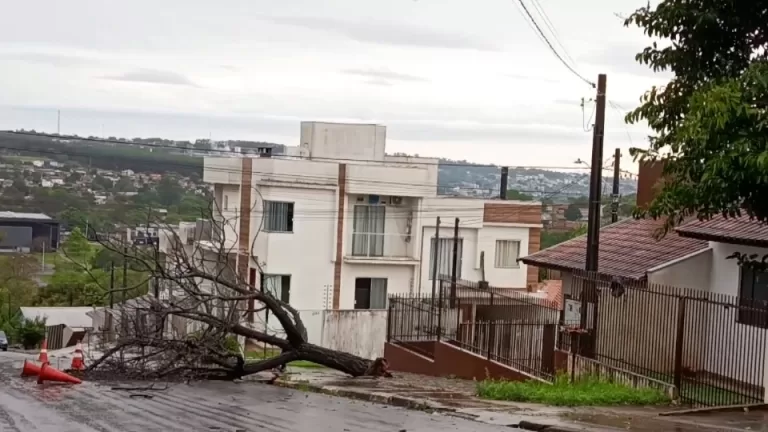 Temporal em Toledo deixa mais de sete mil imóveis sem energia