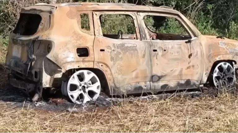 Corpo é encontrado em carro queimado na BR-373