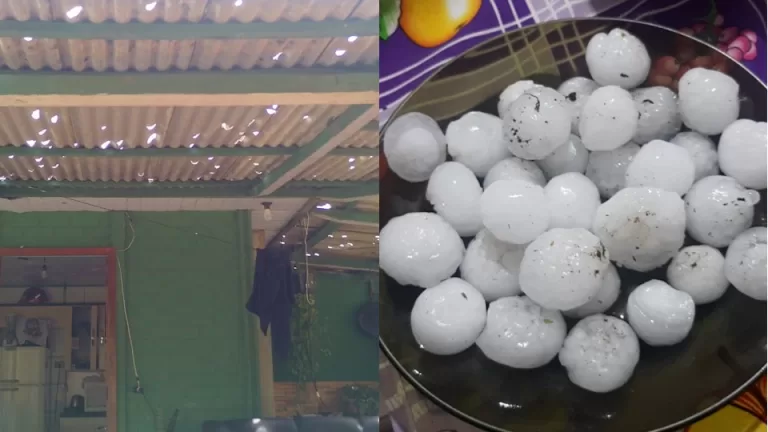 Pedras de gelo causam danos em distritos de Inácio Martins no Paraná