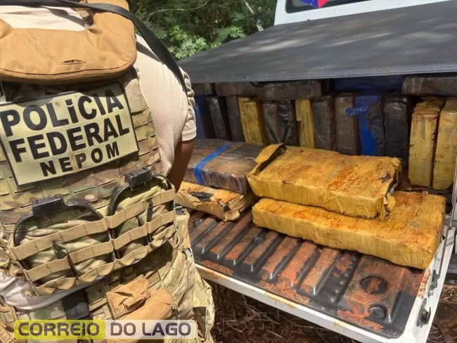 Mais de uma tonelada de maconha é apreendida em porto clandestino em Santa Helena