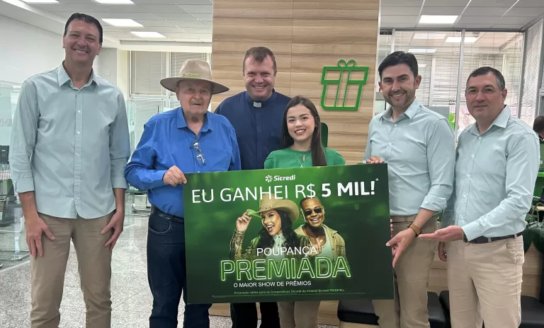 Mais um Associado do Sicredi em Marechal Rondon ganha R$ 5 mil na campanha Poupança Premiada