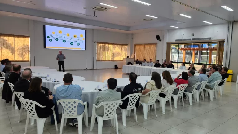 Copagril sedia reunião da diretoria da Acimacar e apresenta panorama institucional da cooperativa