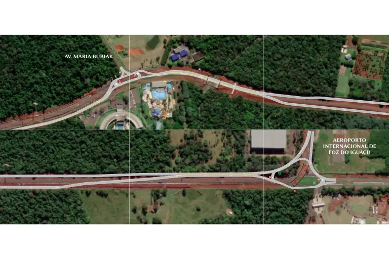 Rodovia das Cataratas em Foz do Iguaçu terá 3,9 quilômetros de nova via marginal liberada na quarta-feira