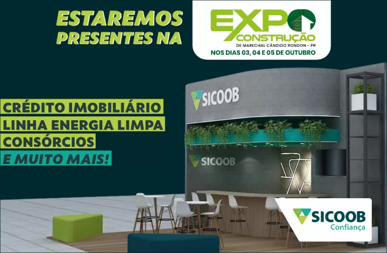 Sicoob Confiança confirma presença na 1ª Expo Construção em Marechal Rondon