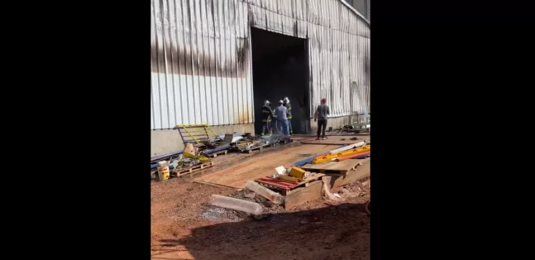 Incêndio é registrado em fábrica de ração no interior de Marechal Rondon