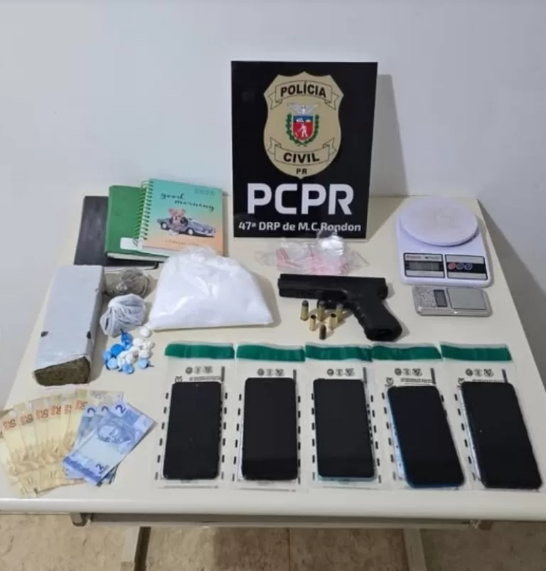 Polícia Civil prende envolvidos com o tráfico de drogas em Marechal Rondon