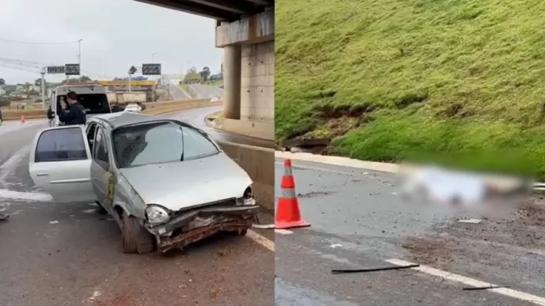 Homem morre em capotamento após perseguição policial em Cascavel