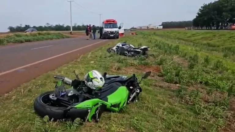 “Velocidade incompatível”, diz PRF sobre acidente entre três motos esportivas