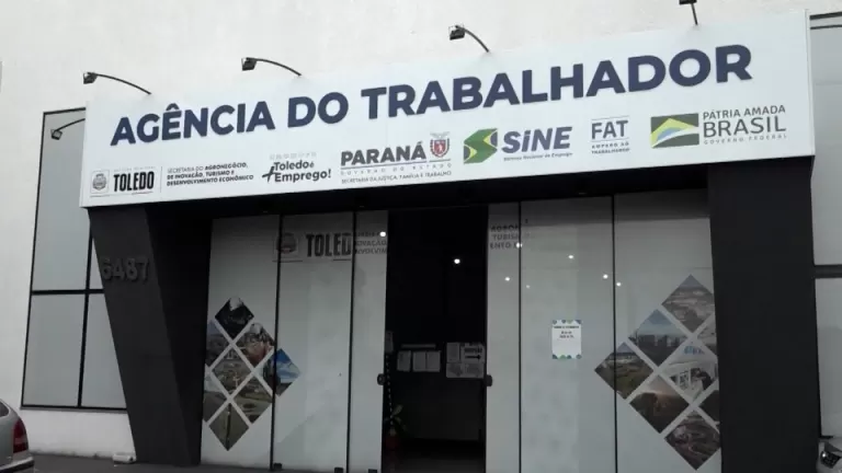 Confira as vagas disponíveis em Toledo nesta quarta-feira