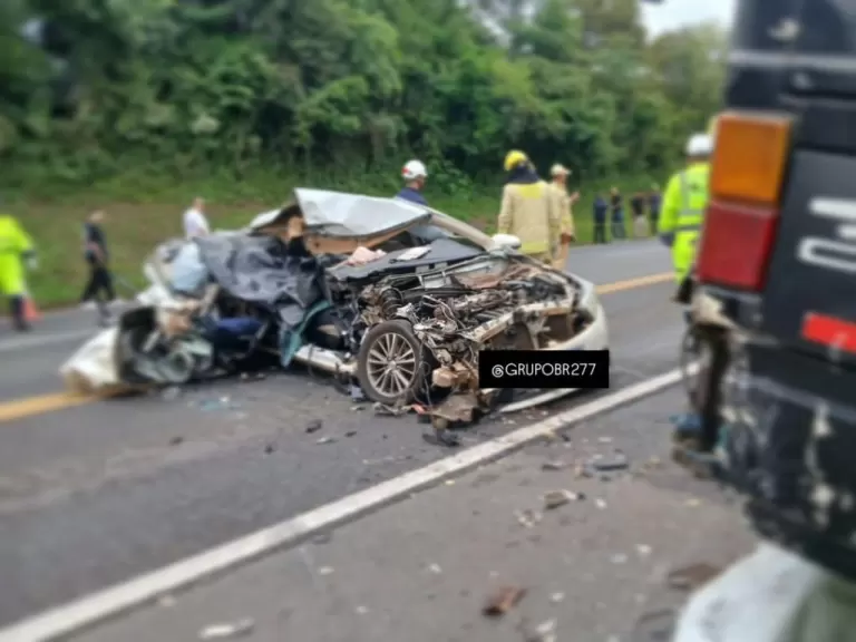 Professor de Nova Santa Rosa morre em grave acidente na BR-277; atletas do município estavam em outro ônibus