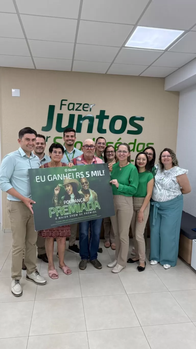 Associada do Sicredi em São José das Palmeiras ganha R$ 5 mil na Campanha Poupança Premiada