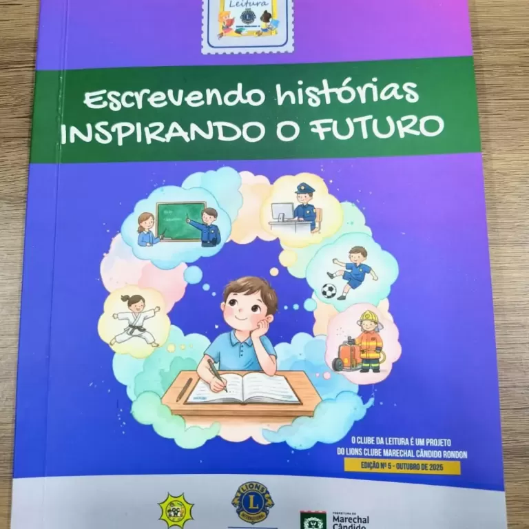 Lions Clube lança o quinto livro do projeto Clube da Leitura