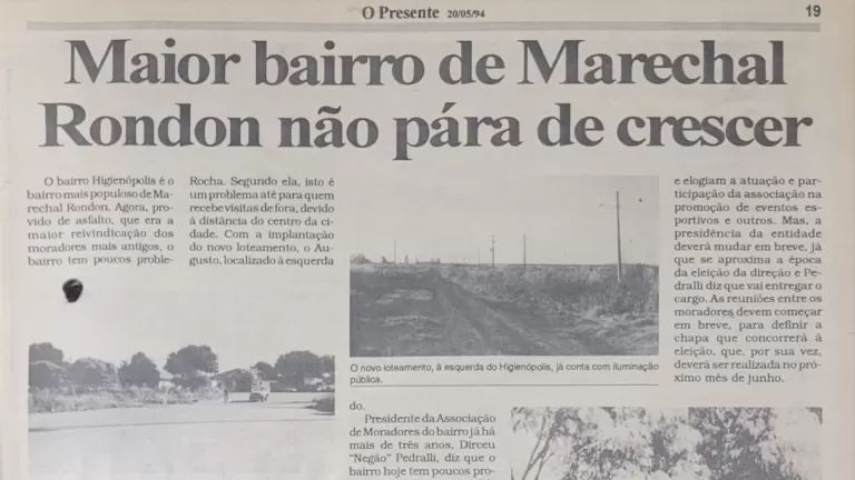 Higienópolis: bairro vivia boom de crescimento em 1994