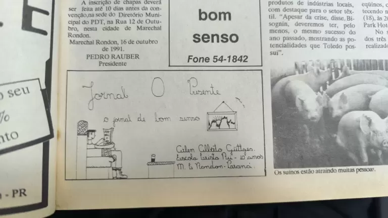 Curiosidades de 1991 a 1994: um mergulho nas páginas do Jornal O Presente
