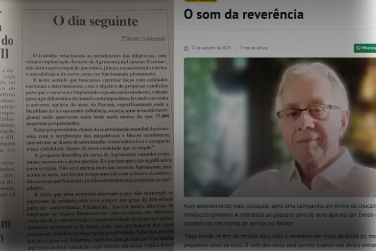 Três décadas de escrita e reflexão: a continuidade da voz de Tarcísio Vanderlinde