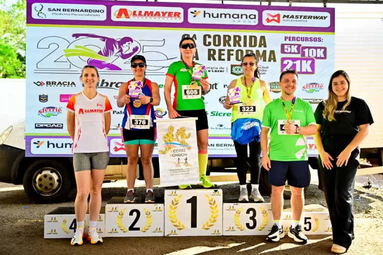 Atletas da Acorre Rondon/Projeto Movimento e Saúde brilham na 9ª Corrida da Reforma