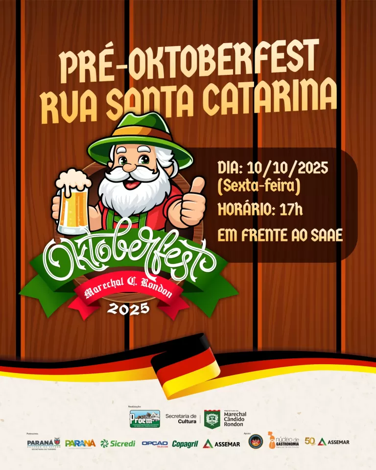 Pré-Oktoberfest na rua Santa Catarina é hoje