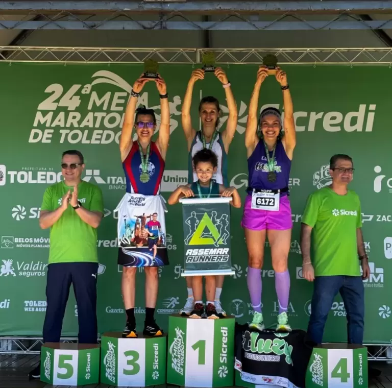 Mãe e filha conquistam topo do pódio na 24ª Meia Maratona de Toledo
