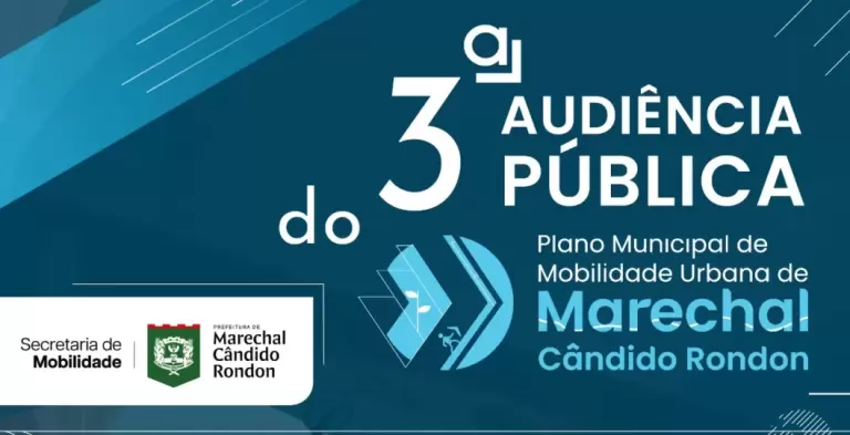 Mais uma Audiência Pública do Plano de Mobilidade Urbana acontece na próxima semana em Marechal Rondon