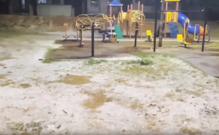 Temporal com granizo é registrado em Cornélio Procópio