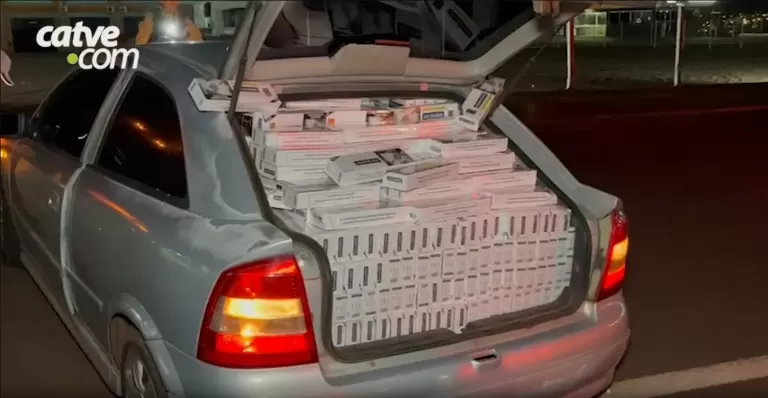 Homem é preso transportando cigarros do Paraguai após perseguição na BR-277