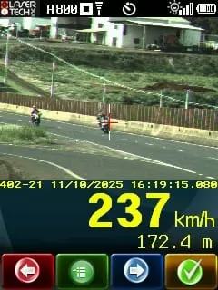 Moto é flagrada a 237km/h na BR-369 em Corbélia