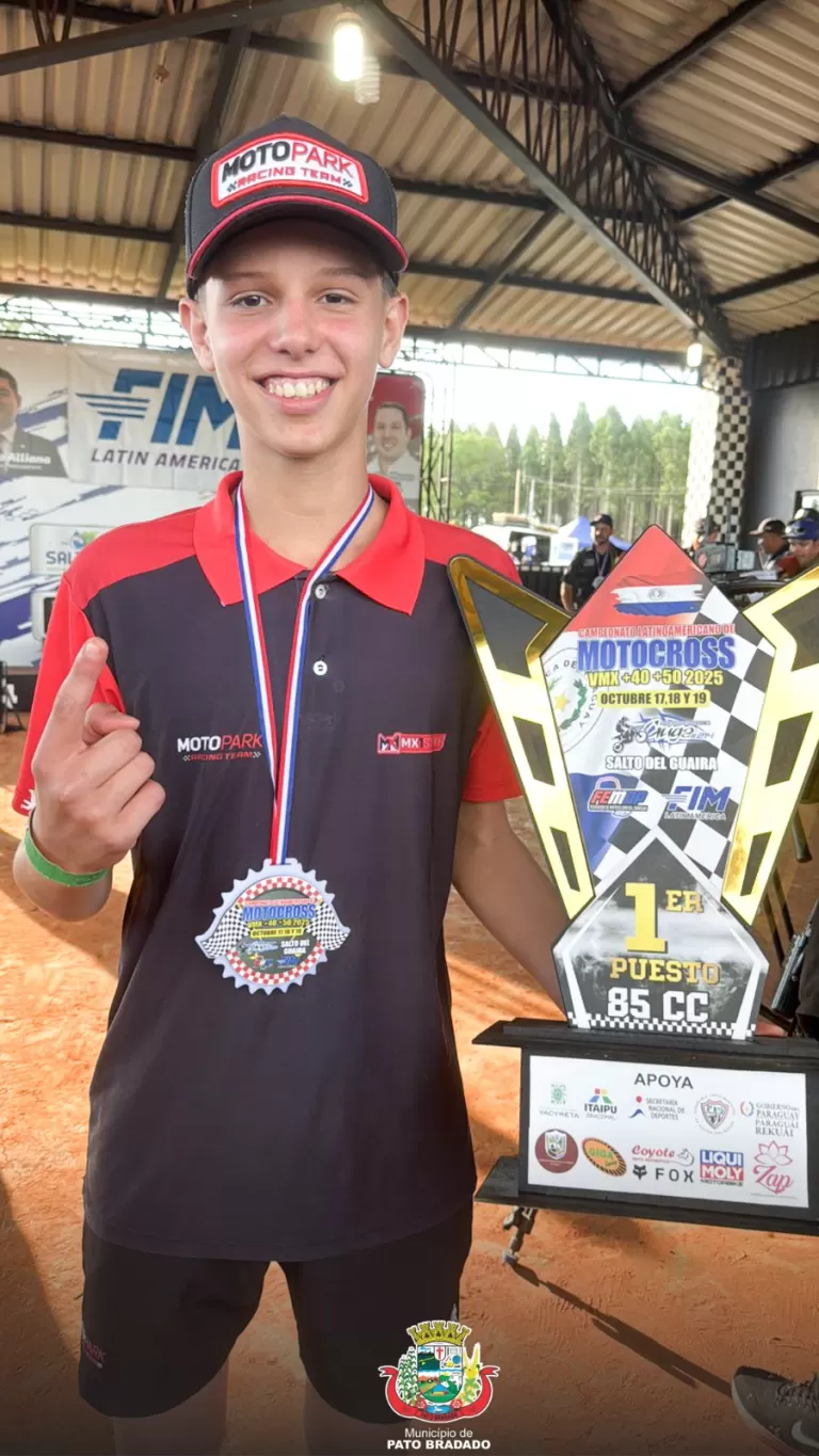 Bragadense é campeão na competição latino-americana de motocross