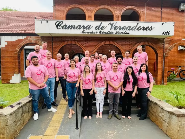 Vereadores rondonenses se unem à campanha “Um Toque Pela Vida” com adesão total ao Outubro Rosa