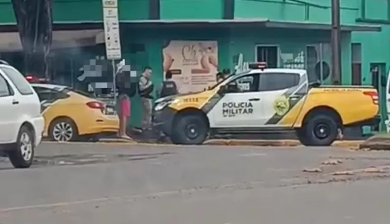 Homem é detido em Marechal Rondon após atirar tijolos contra carros e pedestres