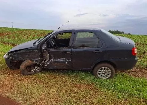 Mãe e filha ficam feridas em acidente entre Iguiporã e Porto Mendes
