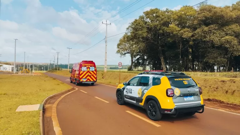 Homem tem 12% do corpo queimado após tentar furtar fiação em Cascavel