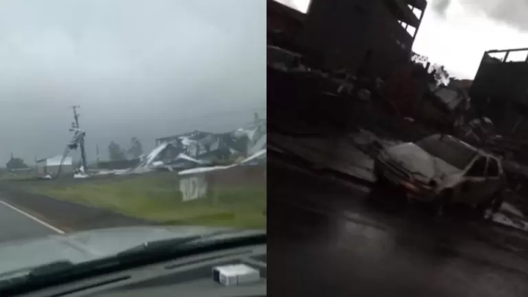 Temporal causa severos estragos em Rio Bonito do Iguaçu