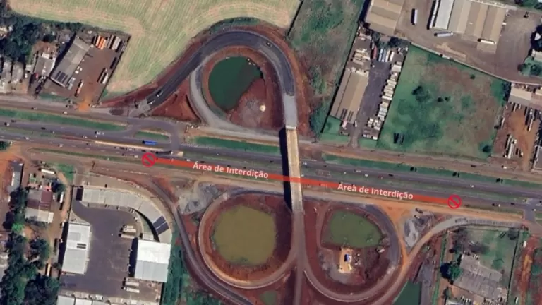 BR-277 em Foz do Iguaçu tem interdição parcial a partir desta quinta-feira