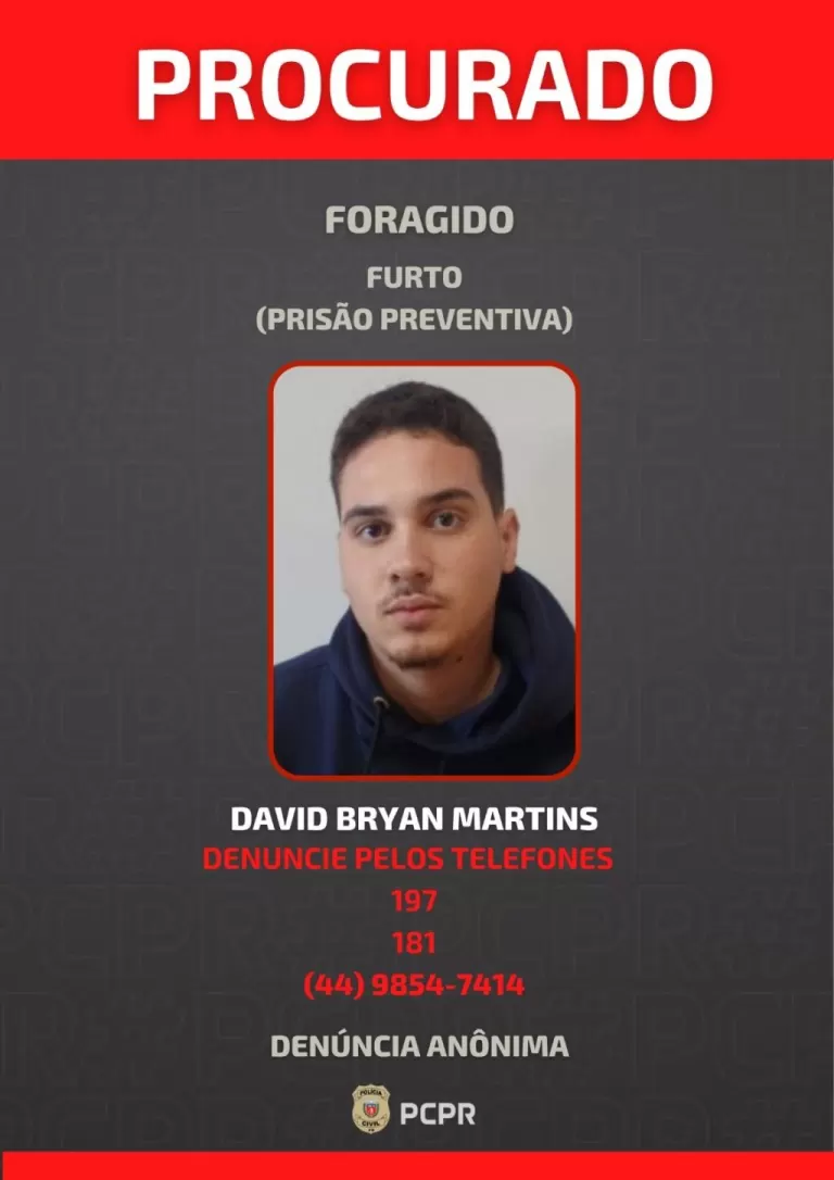 Polícia Civil de Palotina divulga fotos de dois foragidos da Justiça