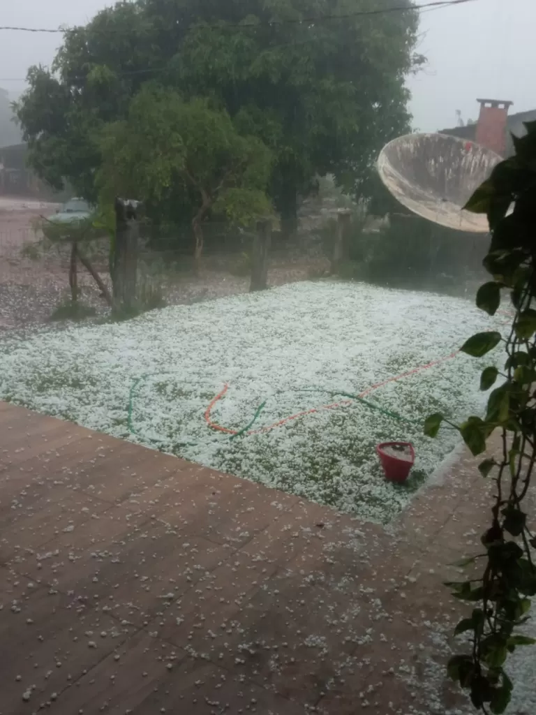 Granizo causa prejuízos em áreas rurais de Marechal Cândido Rondon