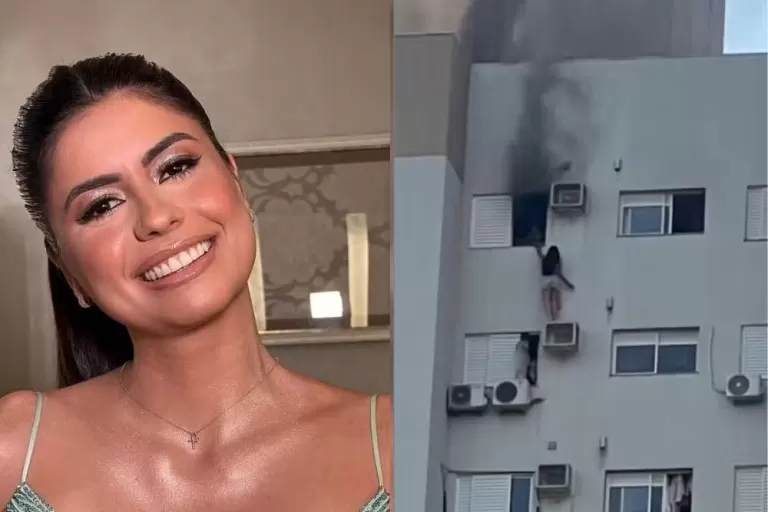 Criança resgatada de apartamento em chamas recebe alta hospitalar