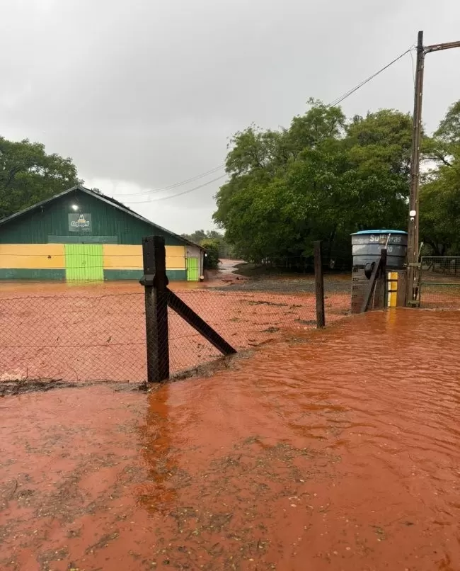 Temporal provoca estragos na zona rural de Santa Helena
