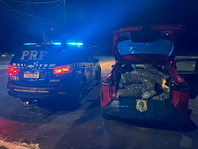 Homem é preso transportando quase 100 quilos de droga na BR-277 em Medianeira