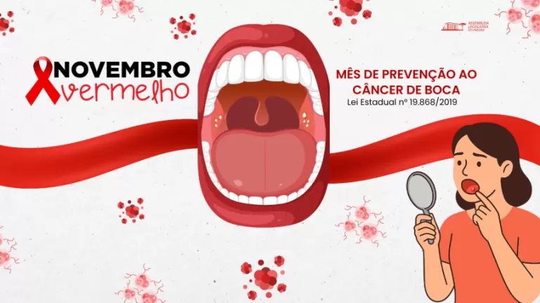 Novembro Vermelho alerta para prevenção e diagnóstico precoce do câncer de boca no Paraná