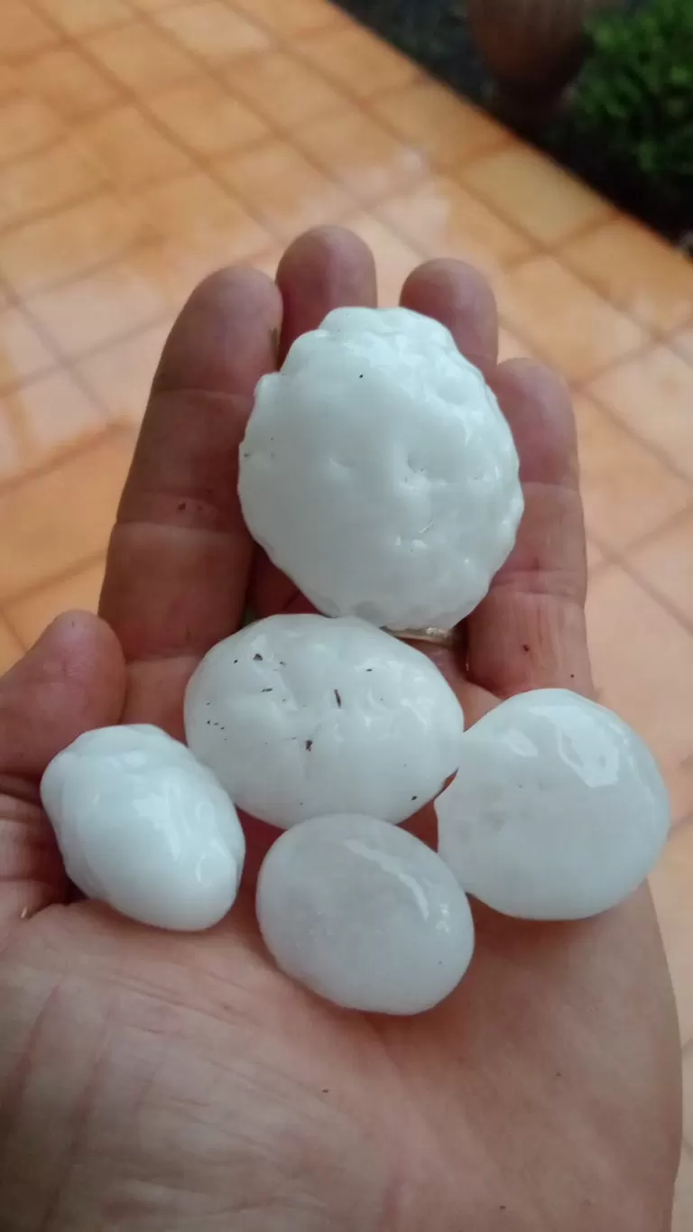 Temporal com granizo e ventos fortes causa estragos no Oeste do Paraná