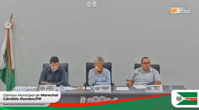 AO VIVO: acompanhe a sessão da Câmara de Vereadores