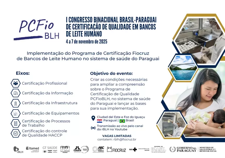 Brasil e Paraguai realizam o 1º Congresso Binacional de Certificação de Qualidade em Bancos de Leite Humano