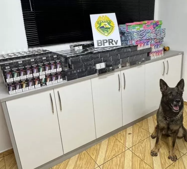 PRE apreende 2.194 unidades de cigarros eletrônicos na BR-277