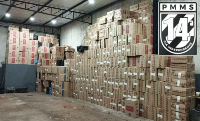 PM e BPFron estouram depósitos e apreendem cigarros e três toneladas de maconha em Mundo Novo