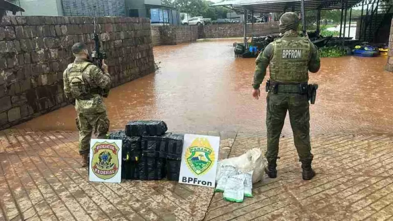 Polícia apreende maconha e agrotóxicos paraguaios no Lago de Itaipu